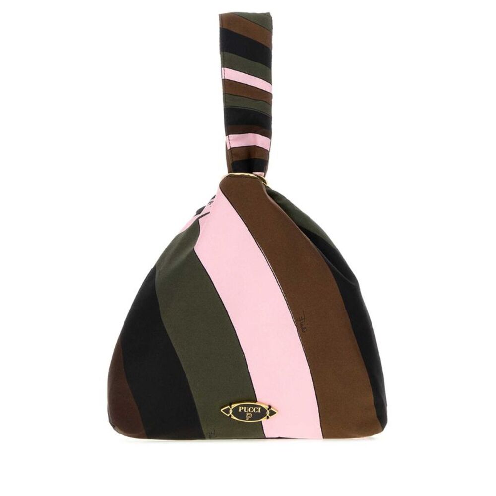 Emilio Pucci Women Printed Twill Emilio Handbag